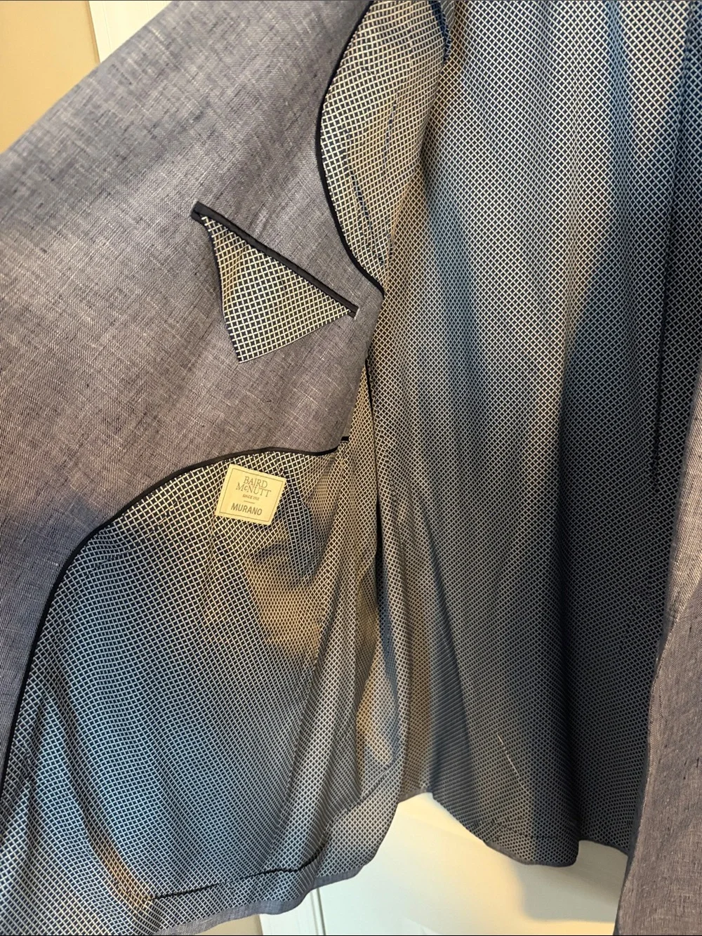 Murano Light Blue Linen-Blend Sport Coat